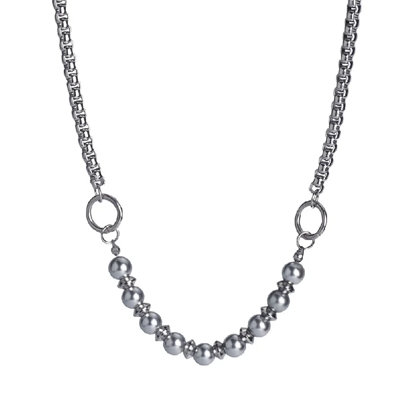 Silver (Chain Length 50 + 5cm)