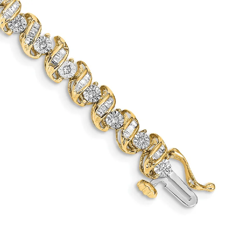 Women’s opal bracelets-14k Diamond Bracelet-WBC-BM4646-100-YA