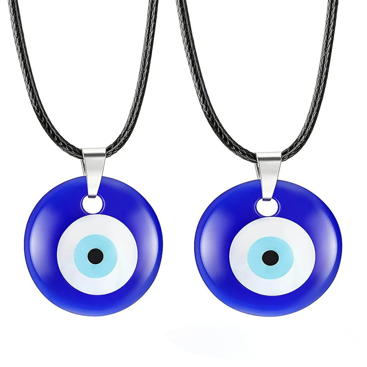 Women’s vintage necklaces-Fashion Devil's Eye Glass Unisex Pendant Necklace 1 Piece