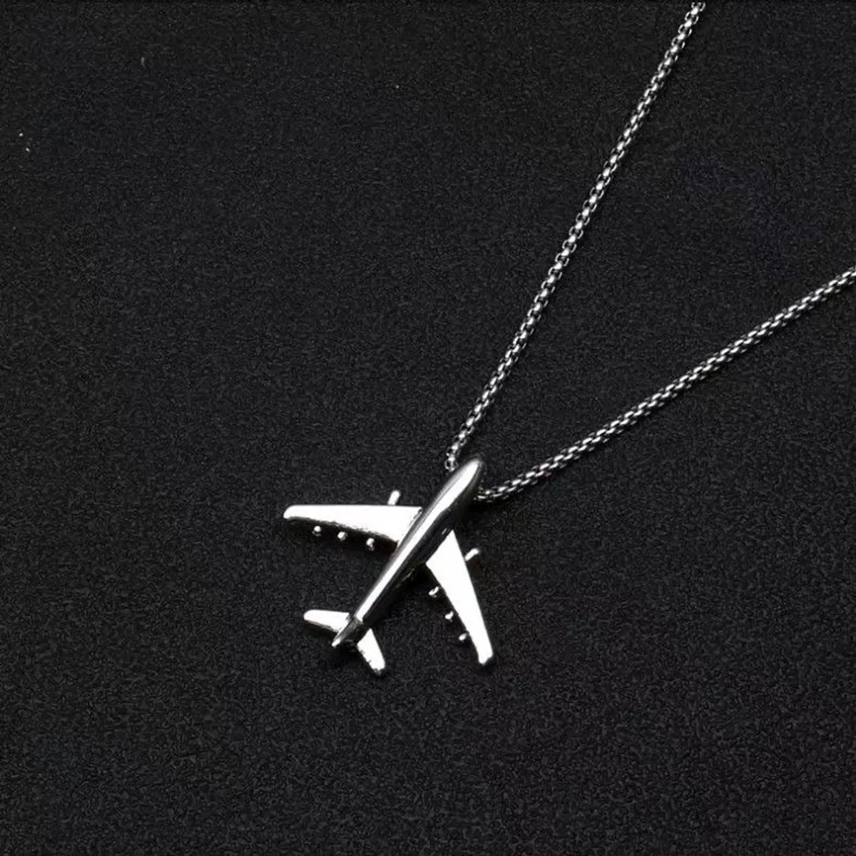 Women’s vintage gold necklaces-Simple Style Airplane Alloy Plating Unisex Necklace 1 Piece