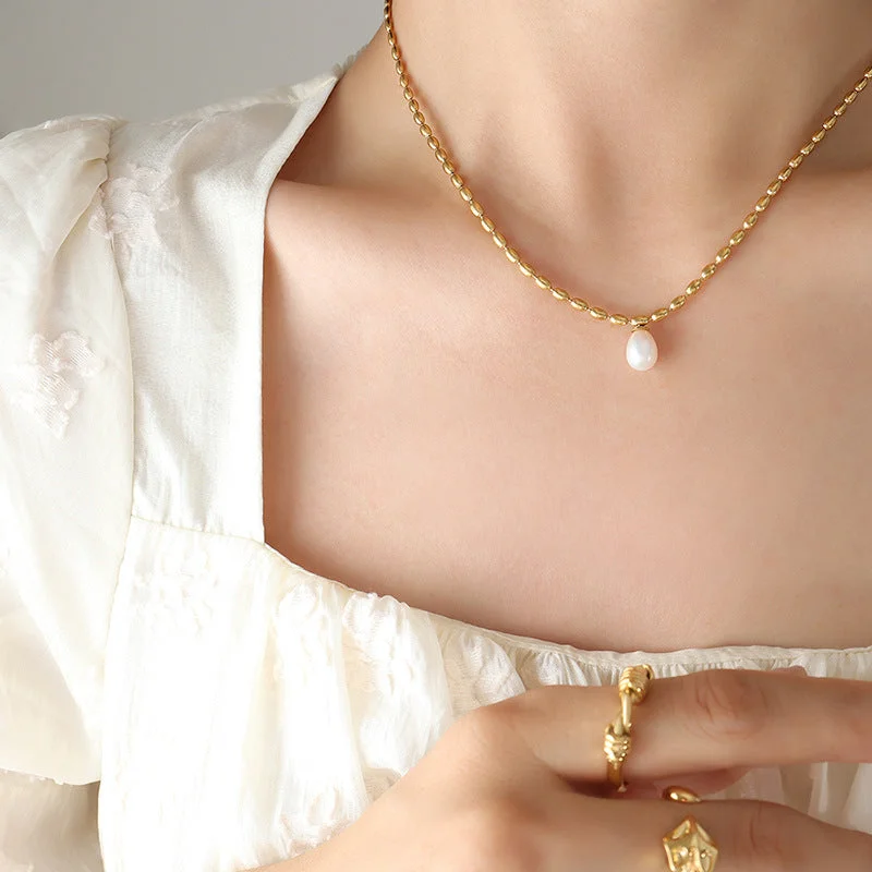 P228-Gold Necklace-40+5cm