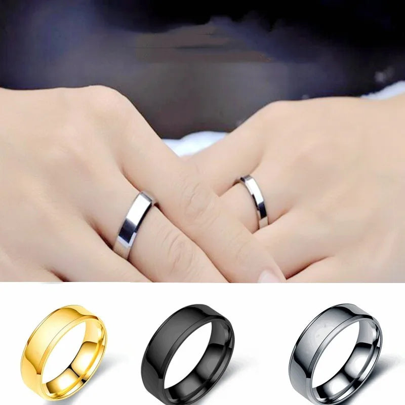 Women’s silver engagement rings-Wholesale Jewelry Simple Style Geometric Stainless Steel 18K Gold Plated