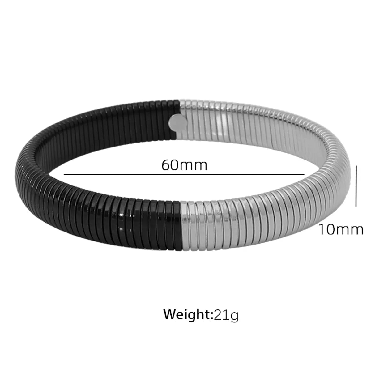 10mm Wide (Ring Size 60mm) Sz12 Steel Black