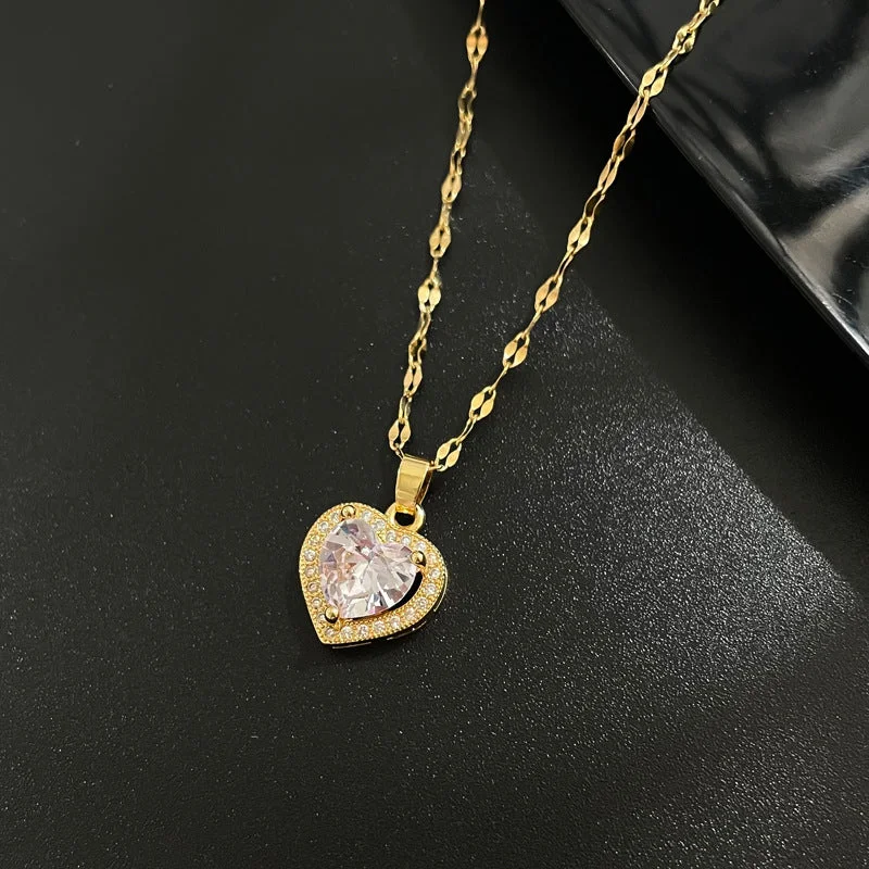 H311 Titanium Steel Chain Copper Pendant