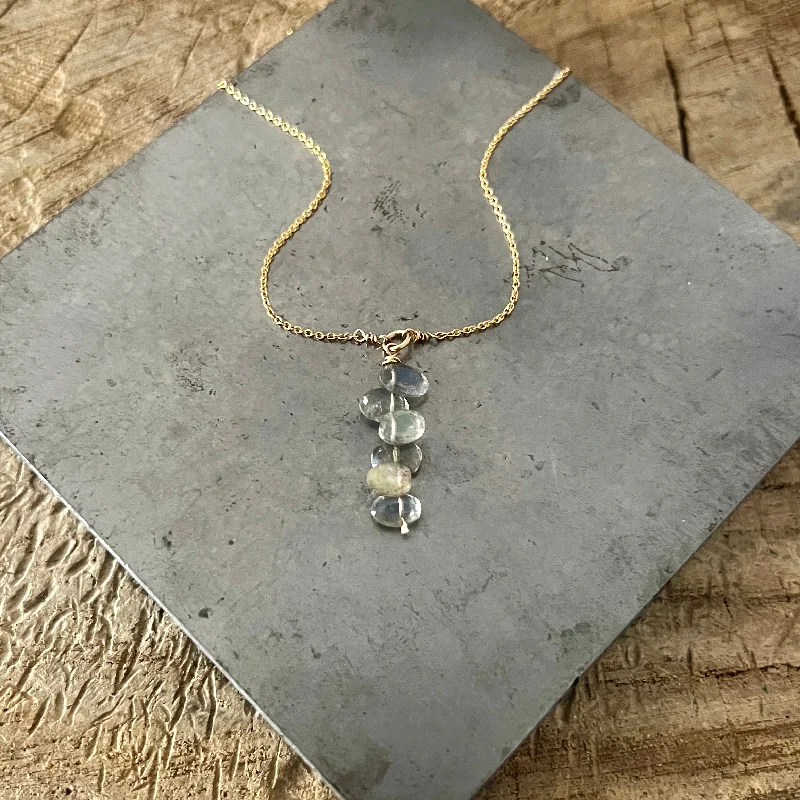 Women’s multi-layer necklaces-Labradorite Cluster necklace