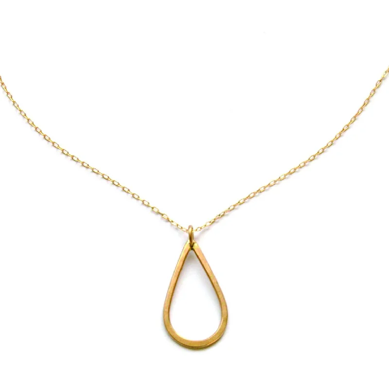 Women’s collar necklaces-Tiny Teardrop necklace