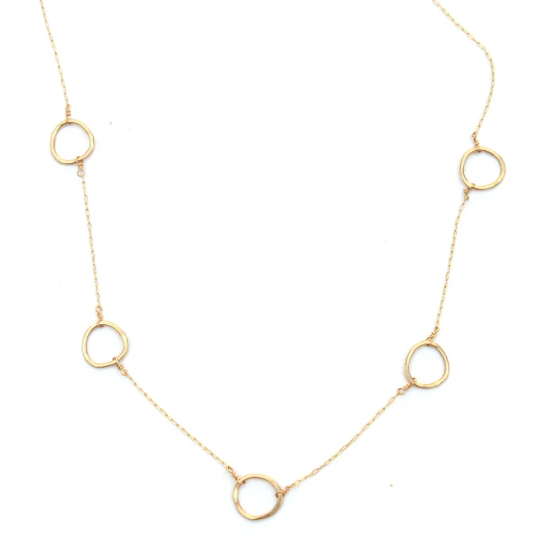 Women’s statement necklaces-Floating Free Form necklace