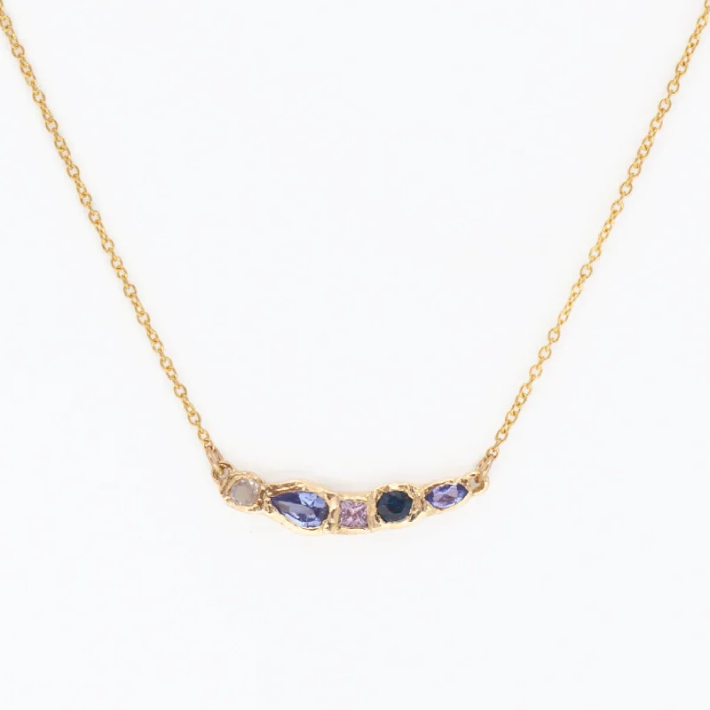 Women’s textured gold necklaces-Journey Treasure Moonlight Necklace