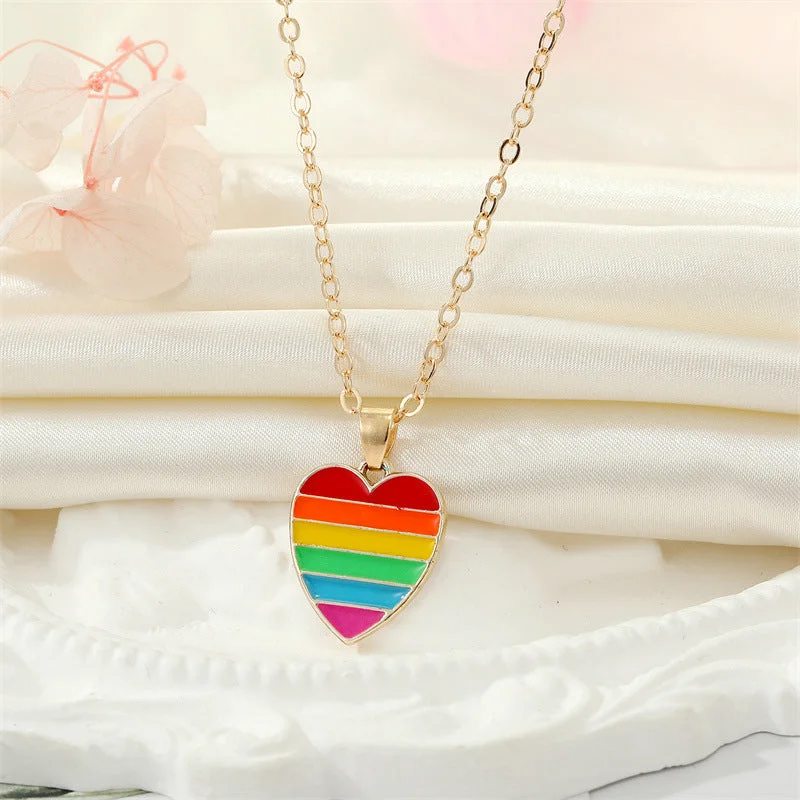 5 Colorful Stripes Love Heart