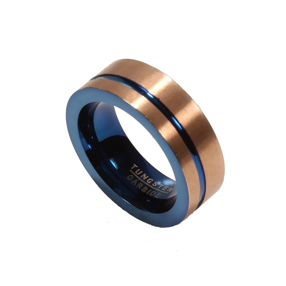 Women’s gold rings-Fashion Circle 304 Stainless Steel No Inlaid Gold Plated Men'S