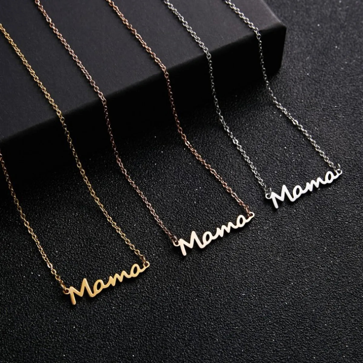 Women’s long necklaces-1 Piece Simple Style Letter Alloy Plating Women's Necklace