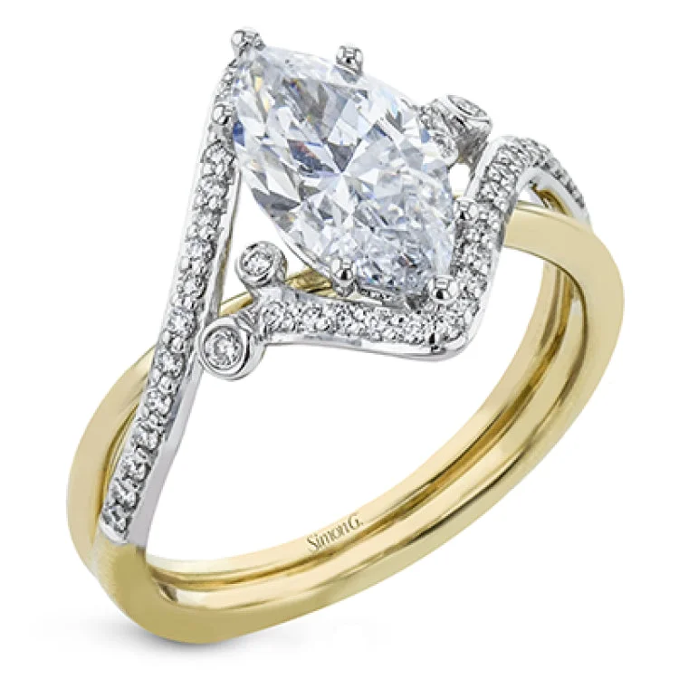 LR2113-MQ ENGAGEMENT RING