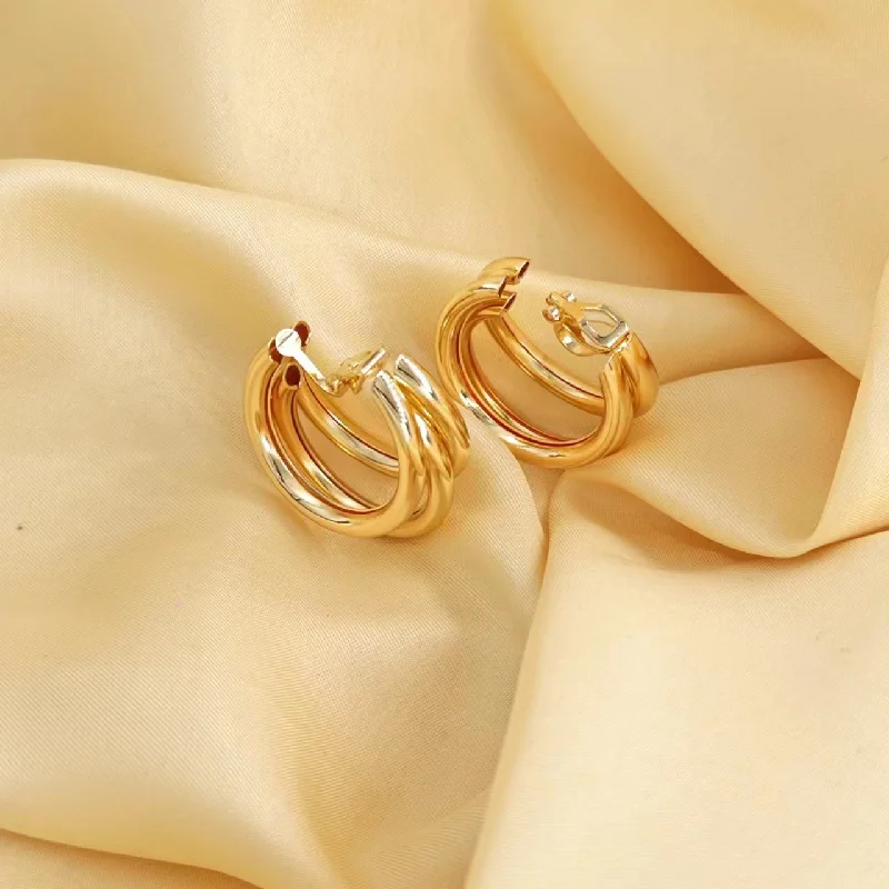 Women’s handmade earrings-Wholesale Jewelry Simple Style C Shape Metal Plating Ear Cuffs