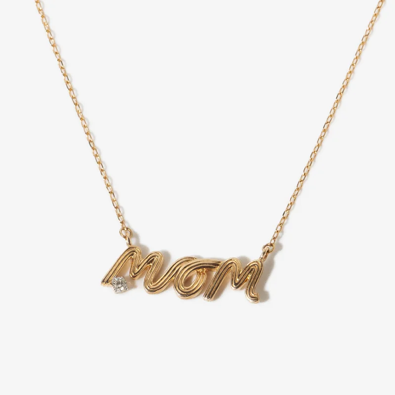 Women’s choker necklaces-Groovy Mom Necklace