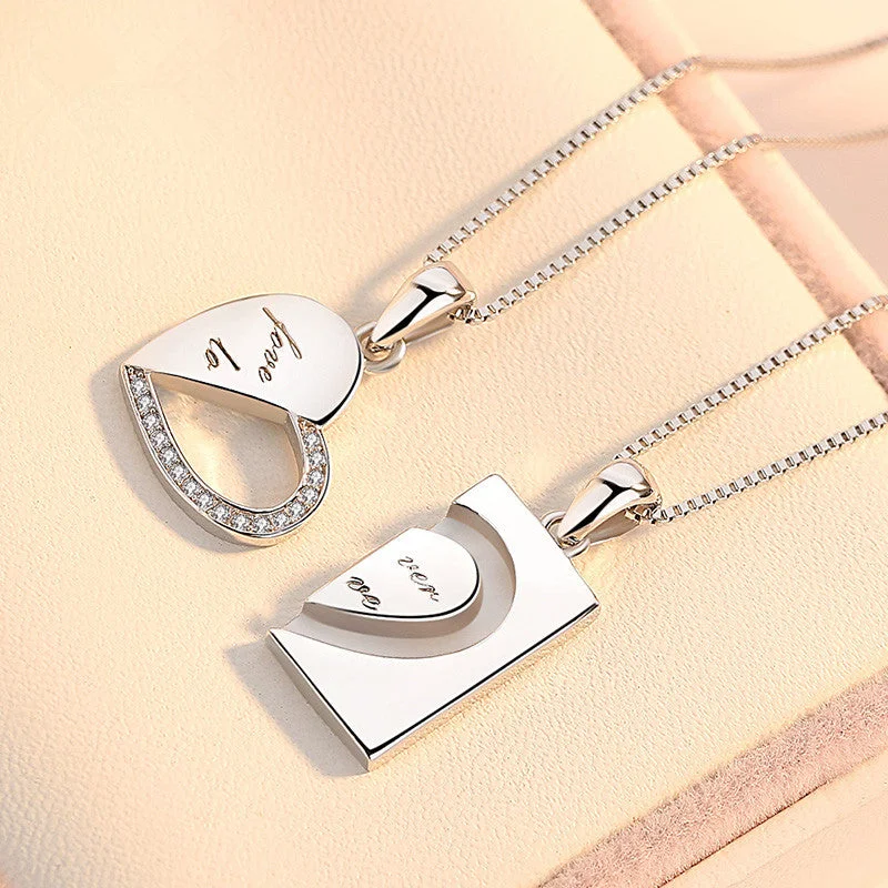 Women’s rose gold necklaces-Simple Style Heart Shape Copper Plating Gold Plated Pendant Necklace