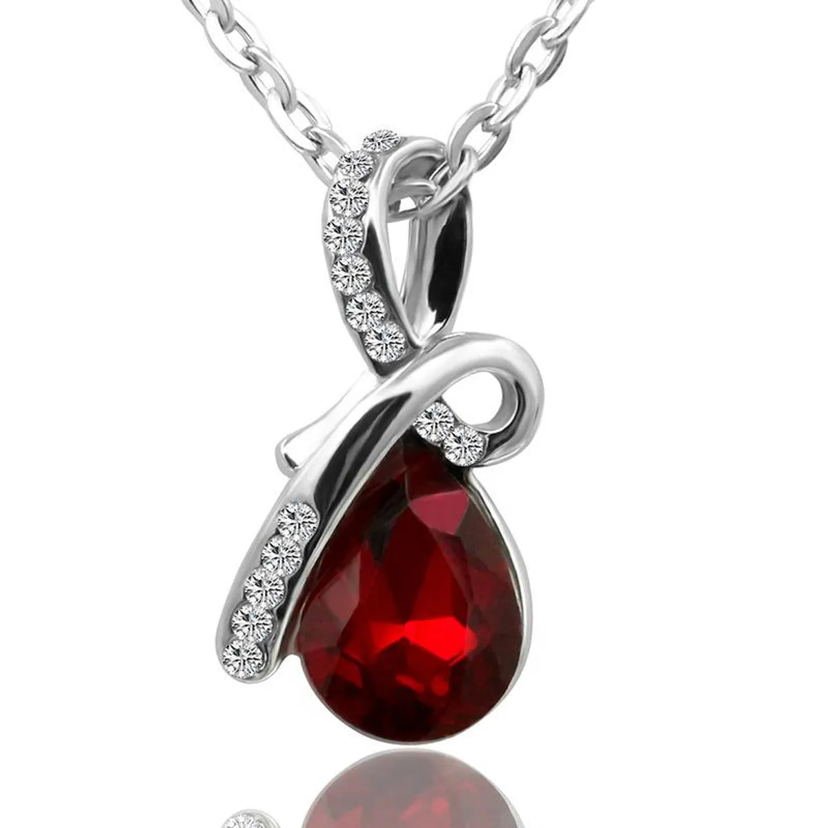 Women’s heart-shaped necklaces-Water Droplets Women's Pendant Necklace